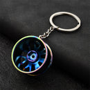 Metal Wheel Hub Flywheel Hanging Hip-Hop Auto Interior Rear View Mirror Dec