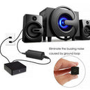 Ground Loop Noise Isolator Eliminate f. Car Home Aux Stereo w/ 3.5 Audio Cable