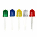 100 x 10mm Red Yellow Blue Green White Diffused Bright 5K MCD LED Leds LightJ5B2