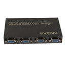 4 Ports VGA Button Manual Switch Box 4 In 1 Out for Projector TV Monitor