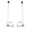 45mm CNC Aluminium Alloy Motorcycle Clip-On Handle Bar Handlebars - Chrome