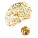 Jewellery Brooches Brain Lungs Shape Enamel Pin Fashion Accessories Gifts FoL9M5