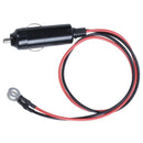 Black low voltage DC12V car cigarette lighter plug cable connection