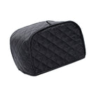 Cotton 2 Slice Toaster Cover Appliance Oven Cover Dust-Proof Black Grid