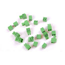 10X 2EDG 2Pin Plug-in Screw Terminal Block Connector 3.81mm Pitch Right Angle JR