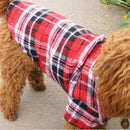 Smart Pet Costumes Dog Puppy Plaid T-Shirt Blouse Coats Jacket Clothing SweaS8V2