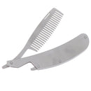 Stainless steel Hair Comb Men Dedicated Folding Comb Beard Brush Hair Care Too3C