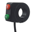 E-Bike Led Light 36V 48V 12W Waterproof Flashlight with Horn and Switch
