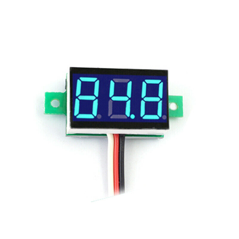 Mini Digital Voltmeter DC0-100V Blue Light LED Panel Voltage Meter   A