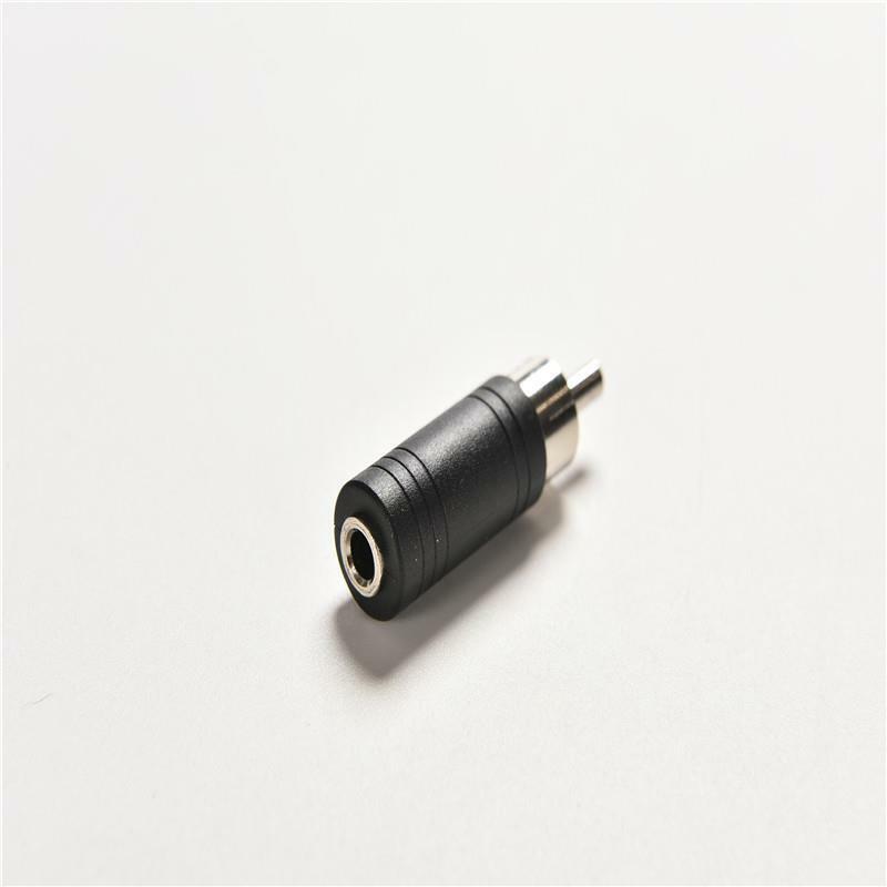 3.5mm Mono Female Jack to Phono RCA Plug Male Socket Adapt Convert TV Audio Pop