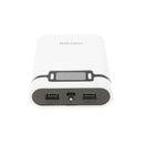 3 in 1 Solar Charger Power Bank 12000mAh USB Battery White