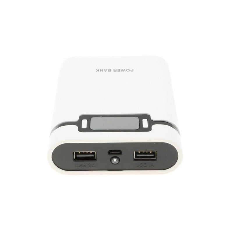 3 in 1 Solar Charger Power Bank 12000mAh USB Battery White