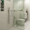 Stainless Steel Bath Grab Shower Handle with Anti-Slip Grip - Disabled Elde