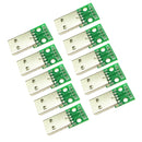 10pcs Micro USB 2.0 Male Head Socket To DIP 2.54mm Pin 4P Adapter Board