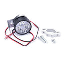 12V 4 LED Spot Light Head Light Lamp Motor Bike Car  Truck+Light ClipS X3R
