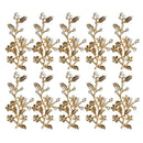 10pcs Alloy Crystal Flower Embellishment Findings for Jewelry Making Crafts