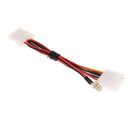 Mainboard Extension Power Cable 4pin Male to 4pin Female&3pin Male Splitter