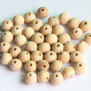 150pcs Unpainted Natural Unfinished Wood Beads Round Spacer Wooden Beads