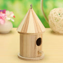 Wooden Bird House Birdhouse Hanging Nest Nesting Box For Garden  Hot