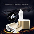 3.1A Dual USB Smart Universal Car Charger Digital Led Voltage Display Charg