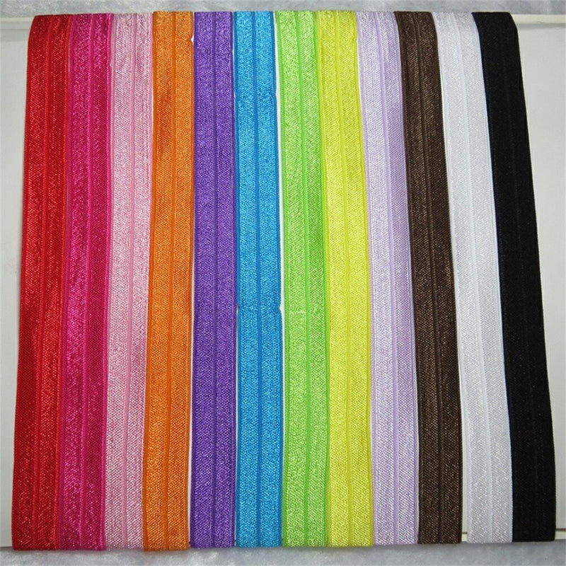 10Pcs Kids Baby Girls Elastic Headband Cotton Headwear Hairband Hair Band Z