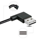 0.2m Nylon Braided 90 Degree Connector USB3.1 Type-C Charging Data Cable A