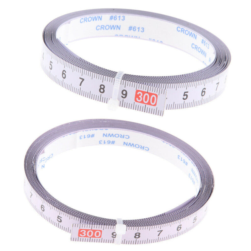 2PC Self Adhesive Workbench Ruler Tape Measure Left To Right & Right To Left
