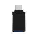 Aluminum Alloy USB3.1 Type-C to USB3.0 OTG Converter Adapter (Black) A