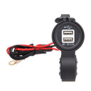 waterproof Motorcycle handle USB soc ket power Phone Charger W/ 60 CM Line