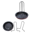 Chicken Roaster Rack for Oven, Grill, or BBQ Carbon Steel Vertical Poultry  O5Y1