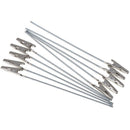 10pcs 150mm Length Non-insulated Electric Test Crocodile Clamp Metal Clips ME