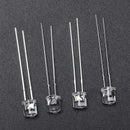 50 Pcs 5mm Flat Head 2 Pin Blue LED Light Emitting Diodes
