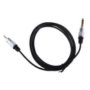 6.35mm 1/4 inch Stereo Plug to 3.5mm Audio Convertor Adapter Cable, for Mic