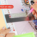 Square Diamond Painting Stainless Steel Ruler with Blank Grids Full Drill Tool