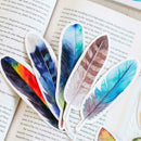 30 Pcs/lot Cute Creative Colorful Feather Paper Bookmark Stationery Clip V0C5