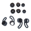 4Pairs Ear Hooks +S M L Eartips Buds for BeatsX Urbeats Beats Tour Gray