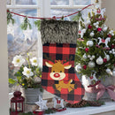 Cute Christmas Stocking Candy Bag Decor Xmas Socks Ornament (Elk)