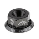 Bike Hub Screw Nut Bike Axle Screw MTB Flange Nut M10 Track Wheel Nut Black