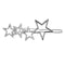 4x Hairpin Clip Snap Clip Barrette Zipper Clip
