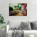 5D DIY Full Round Drill Diamond Painting Back Garden Cross Stitch Decor Kit