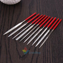 10pcs Guitar Fret DIY Repair Tool Diamond File Needle Handle Files Luthier Tools