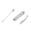 Mini Flashlight Pointer Pen Cat Teaser Torch USB Rechargeable Stainless Steel