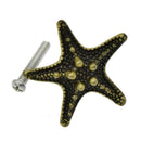Bronze Starfish Pentagram Cabinet Knobs Furniture Drawer Pulls Closet Handl W6D3