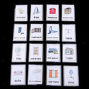96PCS Word Activity Playing Flash Cards Pocket Card Kitchenware & Furniture