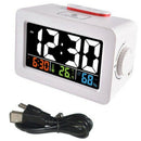 Color Lcd Digital Smart Alarm Clock With Thermometer Clock Wake Up Snooze