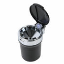 Car Storage Ashtray Portable LED Blu-ray Ashtray Car Cigarette Holder Trash Can