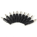5PCS 3.5mm 1/8" Audio Male Plug Jack Adapter Stereo Connector Headphone J.AU