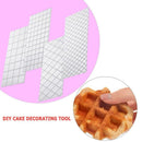 4pcs Cake Mold Fondant Stencil Moulds Lattice Cake Border Decorating Tools
