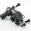 Motorcycle 2 In 1 360 Degree Adjustable Phone Holder Universal Rotary Phone