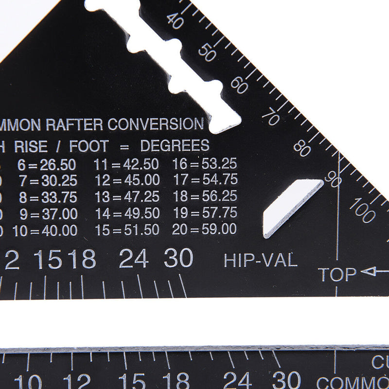 Triangle Angle Square Speed Rafter Protractor Miter Ruler Kit B Kw
